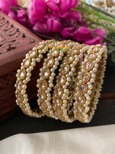 Premium Pearl set Kundan Bangles -G2746